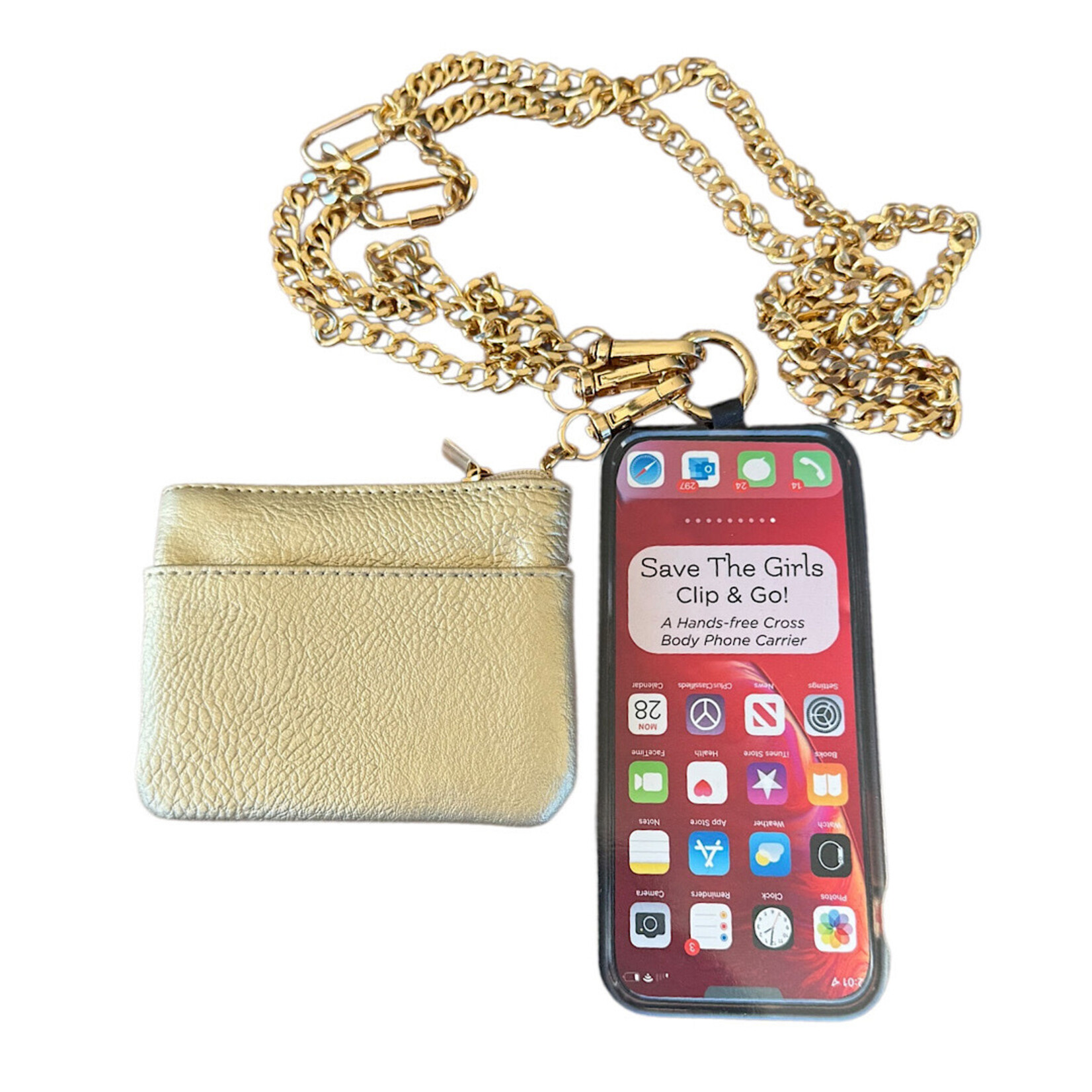 Clip & Go Chain w/ Zipper Pouch