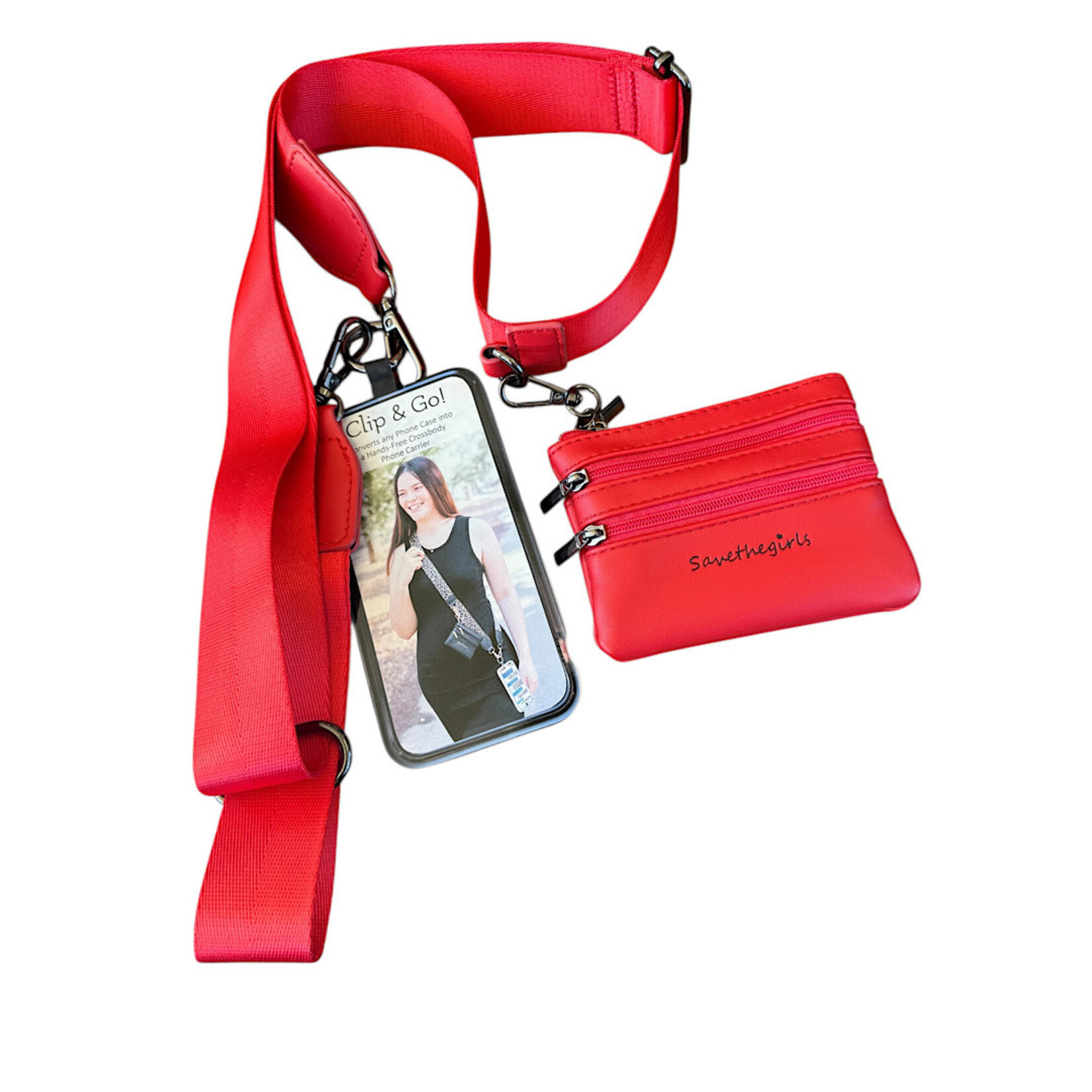 Clip & Go Strap w/ Zipper Pouch