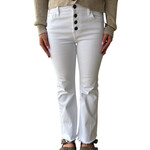 Hidden Hidden HD3661 White Crop Ankle Flare Jeans Size 26-RF