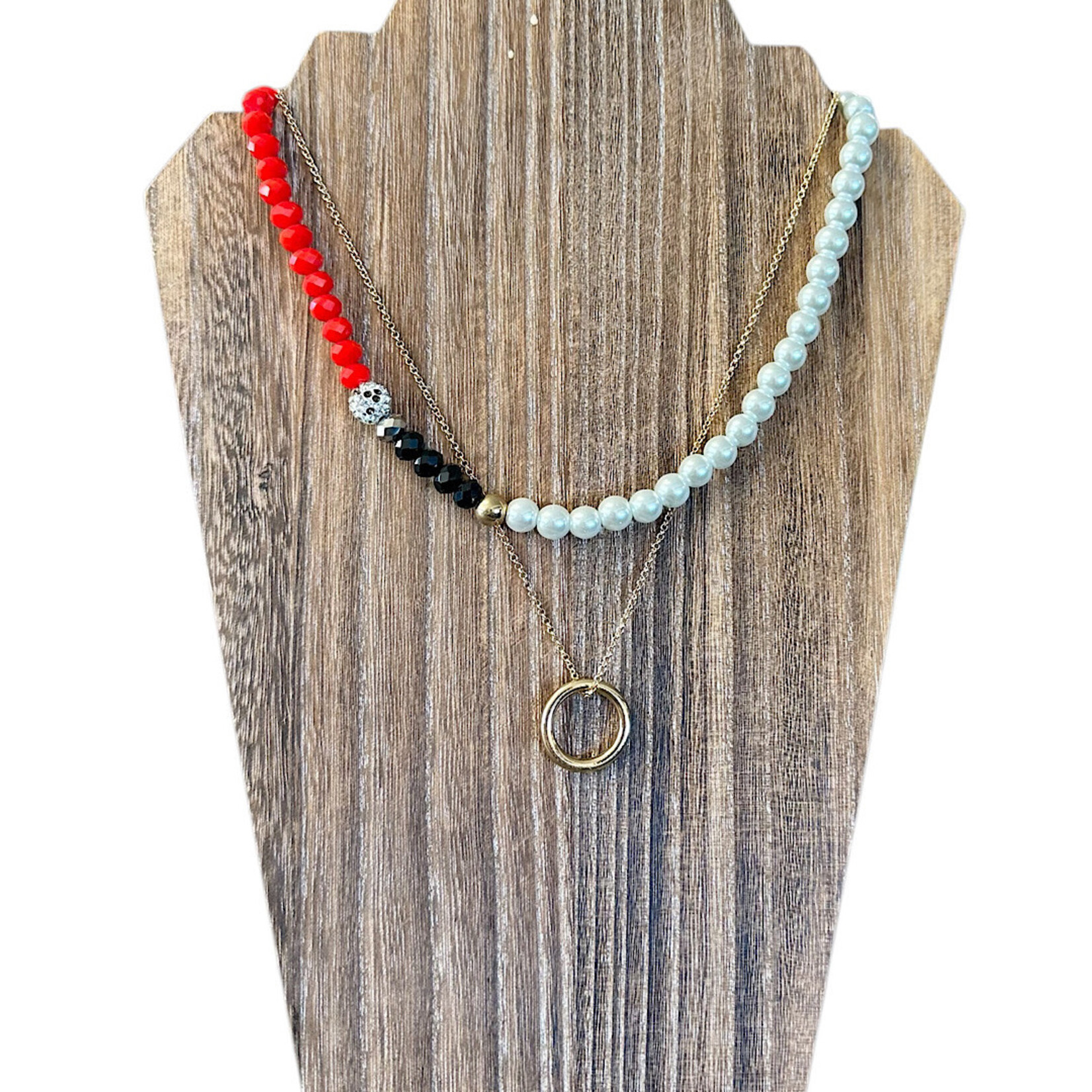 Zizzer Multi Bead Layered Necklace