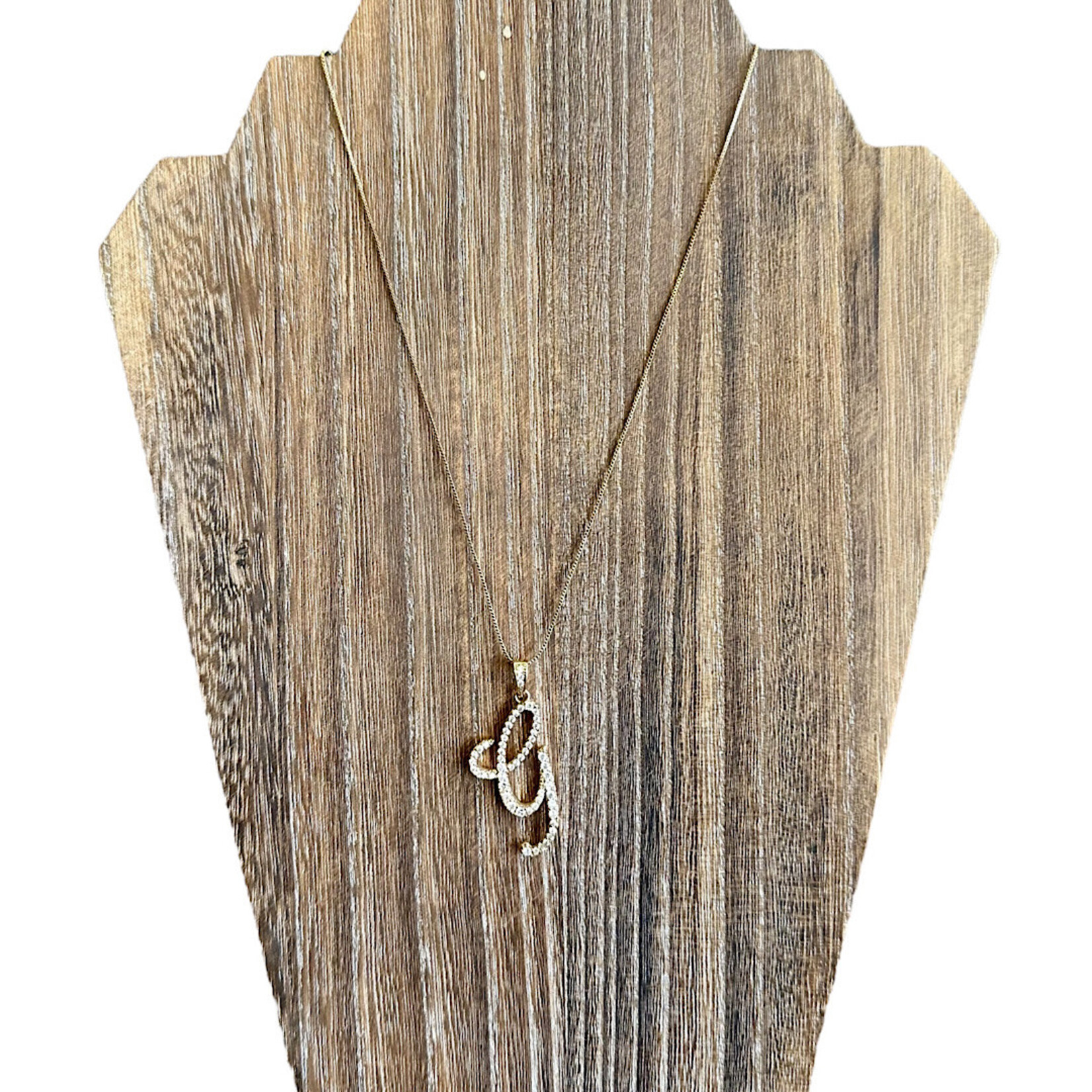 Margaret Gold Initial Necklace G