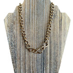 Eleanor Gold Triple Infinity Chain Necklace