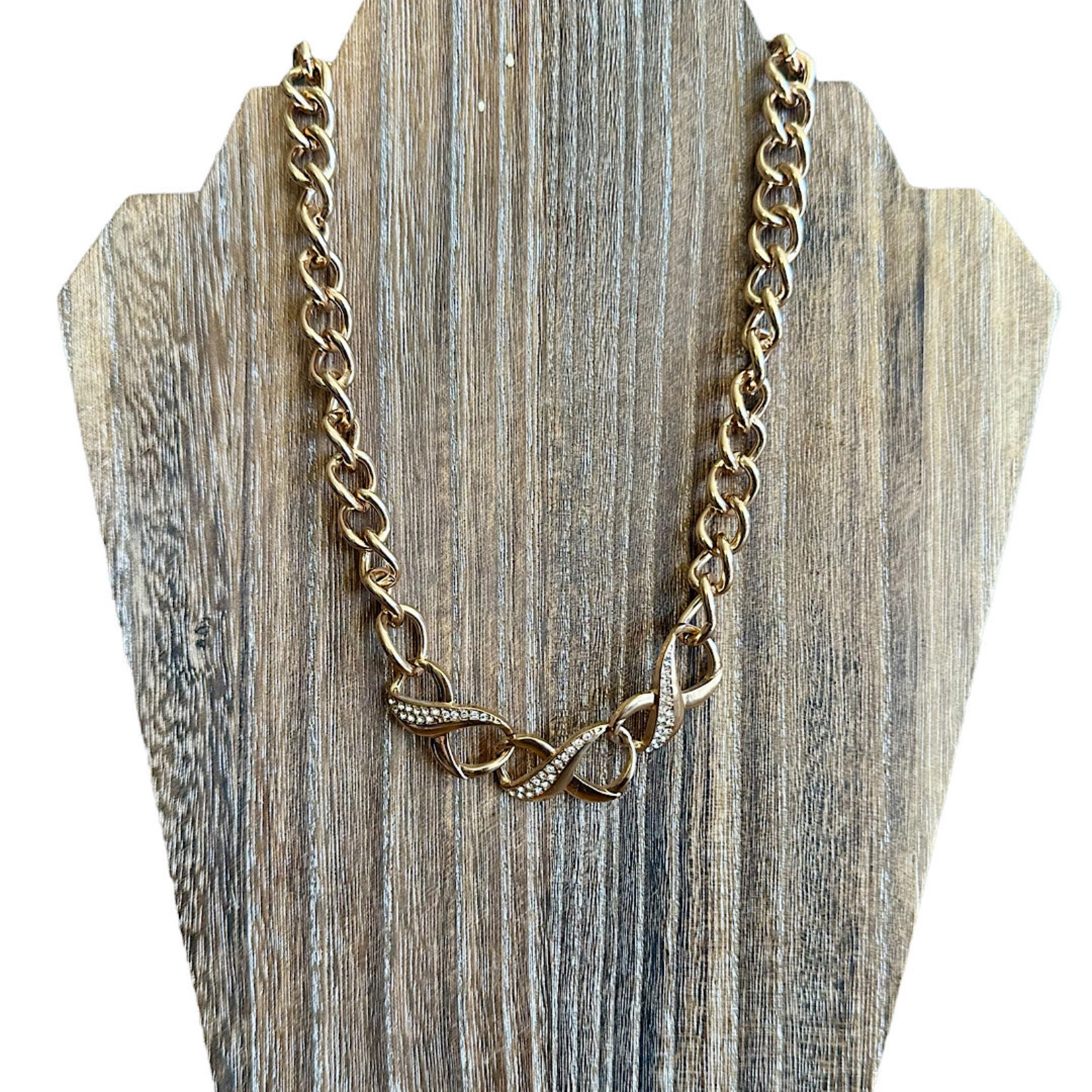 Eleanor Gold Triple Infinity Chain Necklace