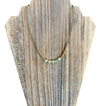 Glenda Gold Multi Bead Necklace Glenda Gold Multi Bead Necklace