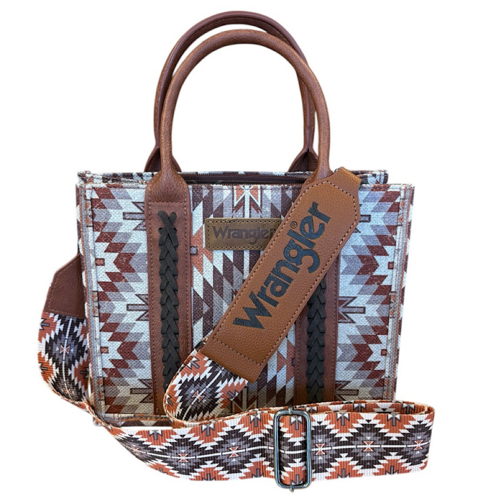 Wrangler Wrangler Aztec Southwestern Purse with Whipstitch Details