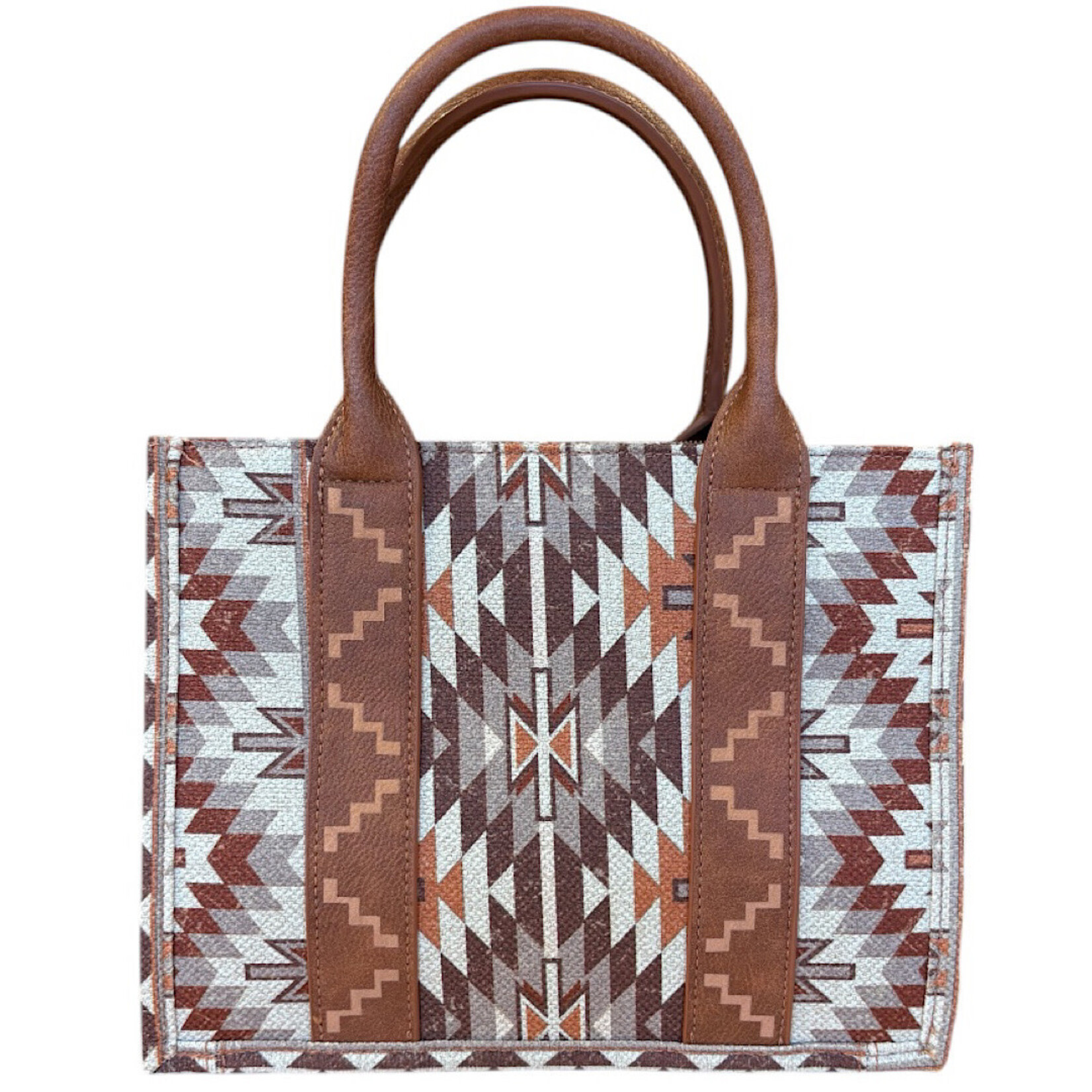 Wrangler Aztec Southwestern Purse with Whipstitch Details
