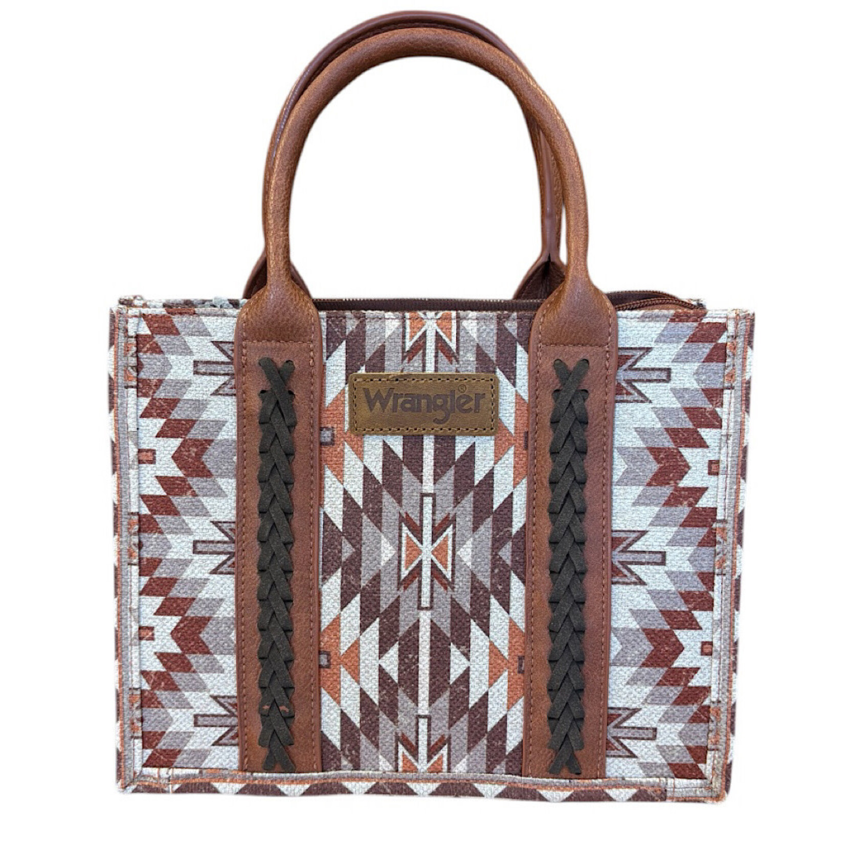 Wrangler Aztec Southwestern Purse with Whipstitch Details