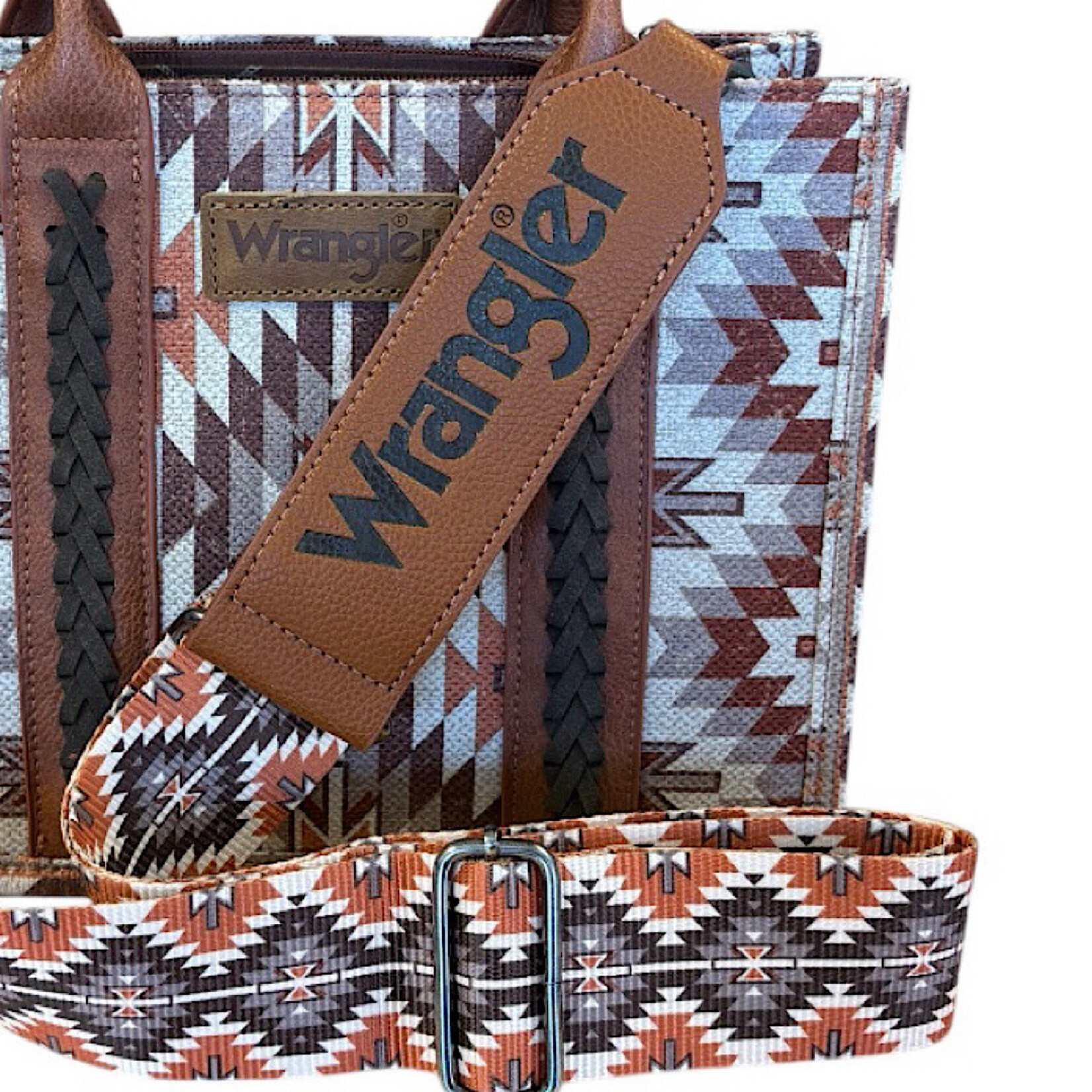 Wrangler Wrangler Aztec Southwestern Purse with Whipstitch Details