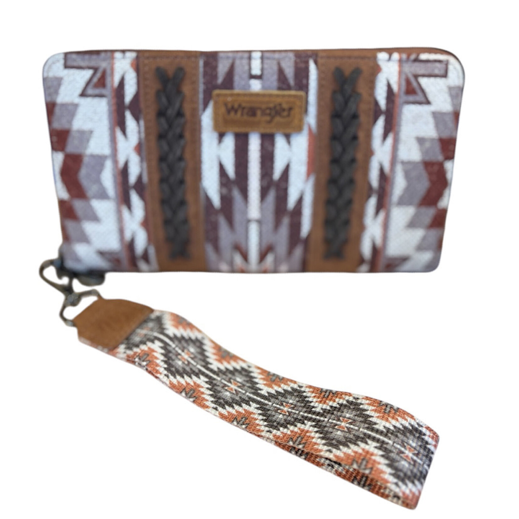 Wrangler Aztec Southwestern Wallet with Wrist Strap
