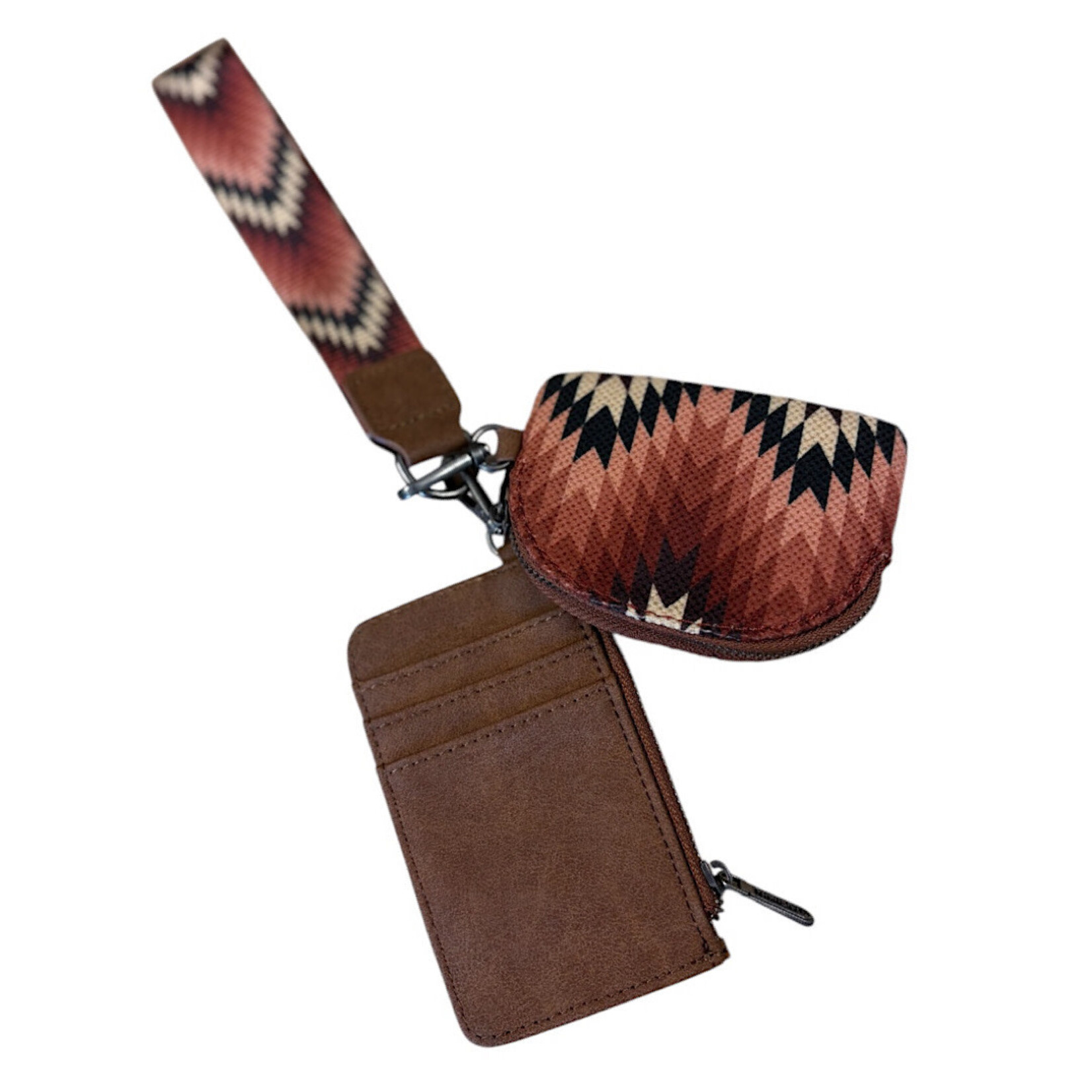 Wrangler Aztec Wave Print Wristlet Wallet