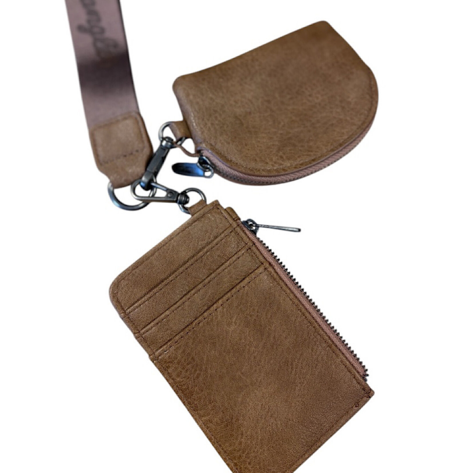 Wrangler Light Brown Western Embroidered Wristlet Wallet