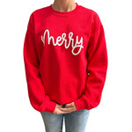 Red Merry Holiday Sweatshirt