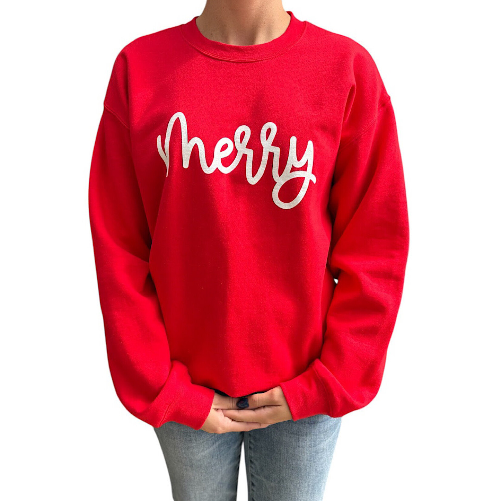 Red Merry Holiday Sweatshirt