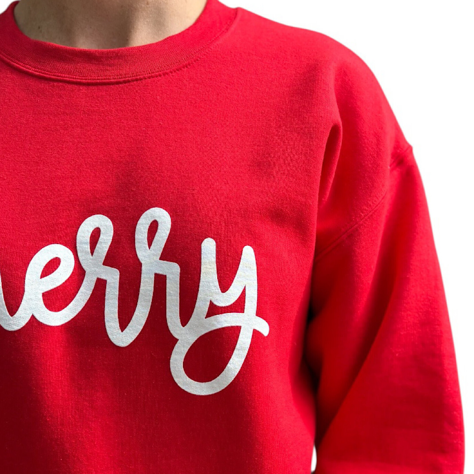 Red Merry Holiday Sweatshirt