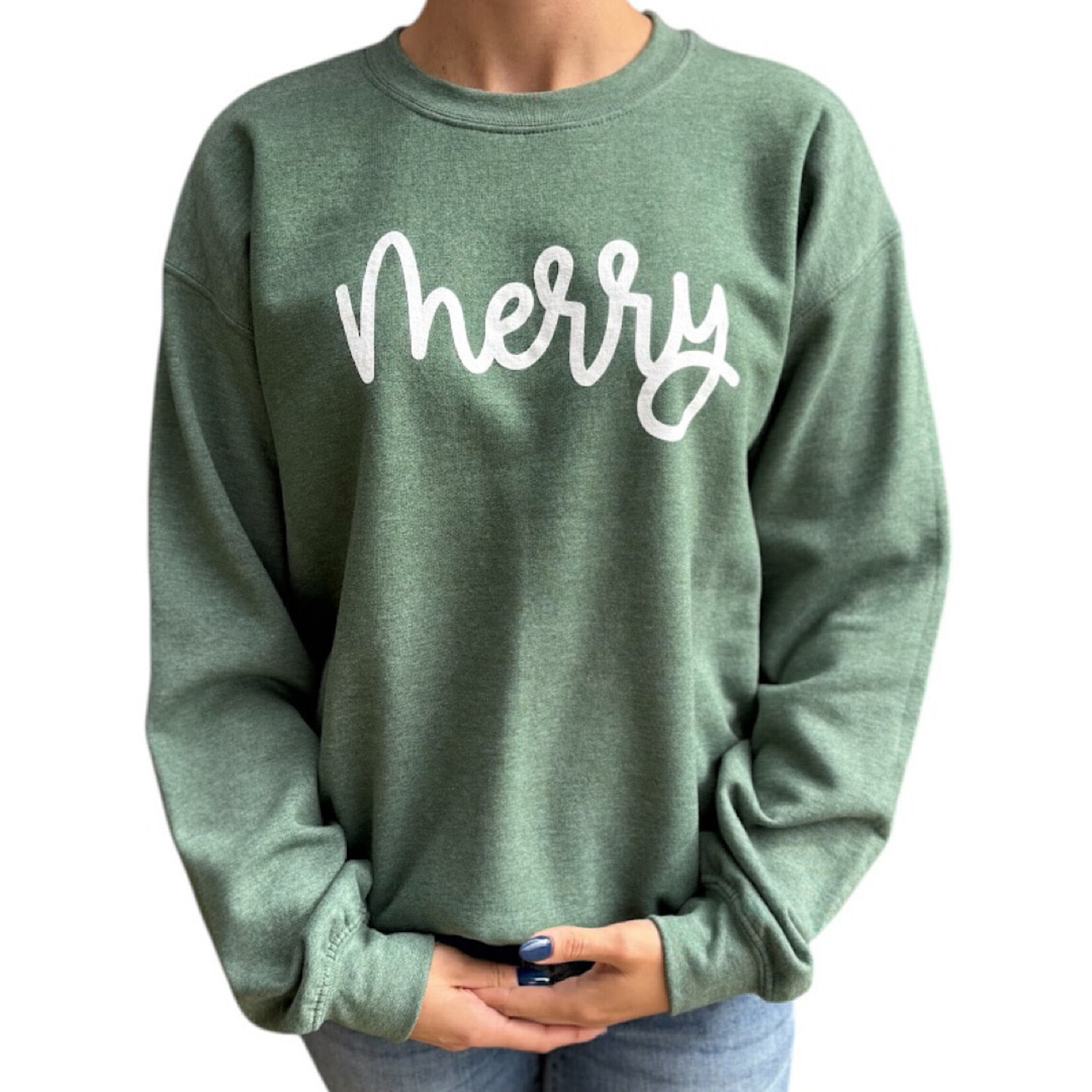 Green Merry Holiday Sweatshirt