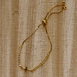 Gold Cross & Rhinestone CZ  Bracelet