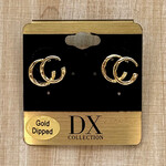 Dx Brand Gold Dipped Double-C Stud earrings Dx Brand Gold Dipped Double-C Stud earrings