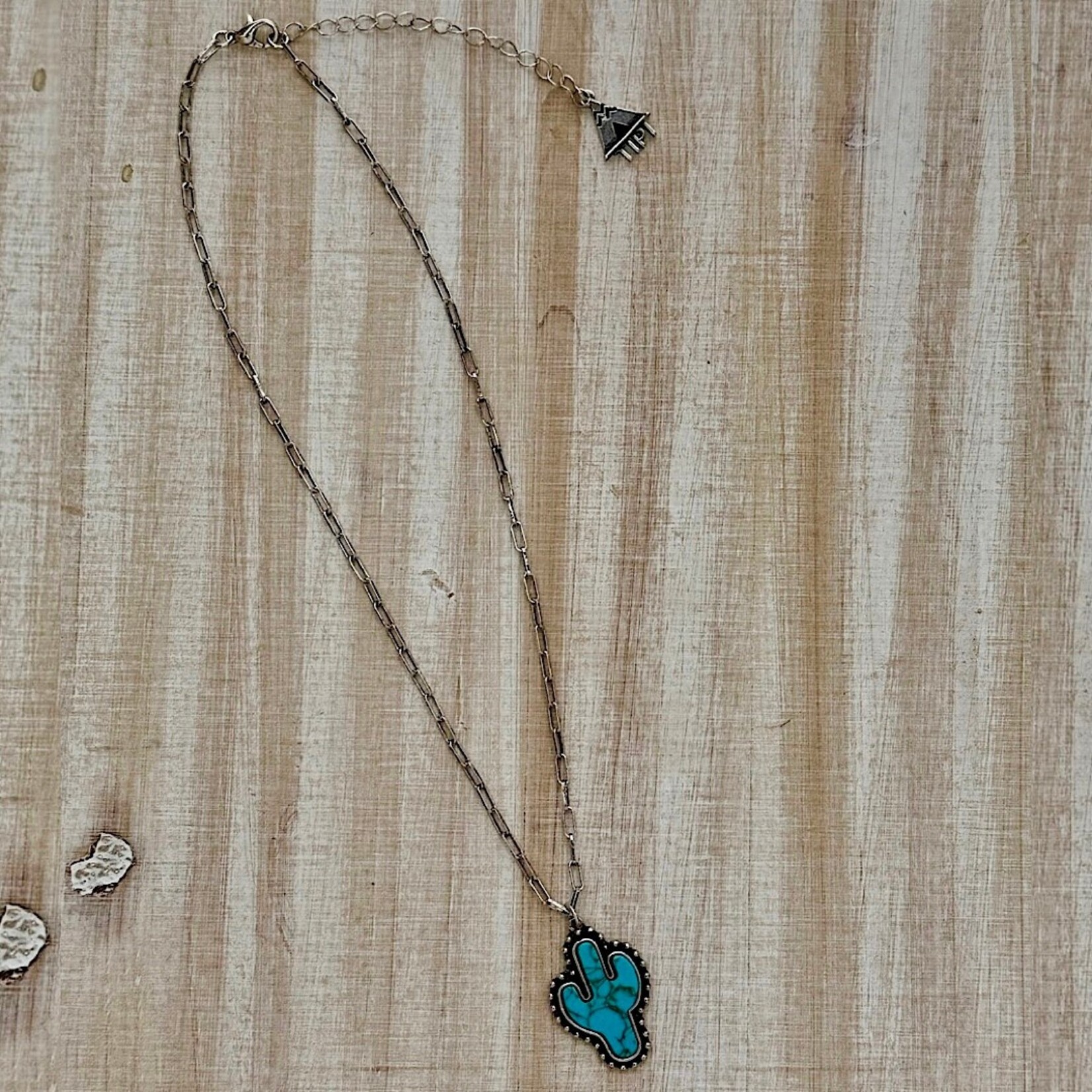 Turquois Cactus Pendent Necklace
