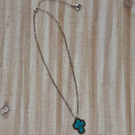 Turquoise Cross Pendant Necklace