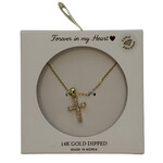 Gold Cross 11 Stone CZ Necklace Gold Cross 11 Stone CZ Necklace