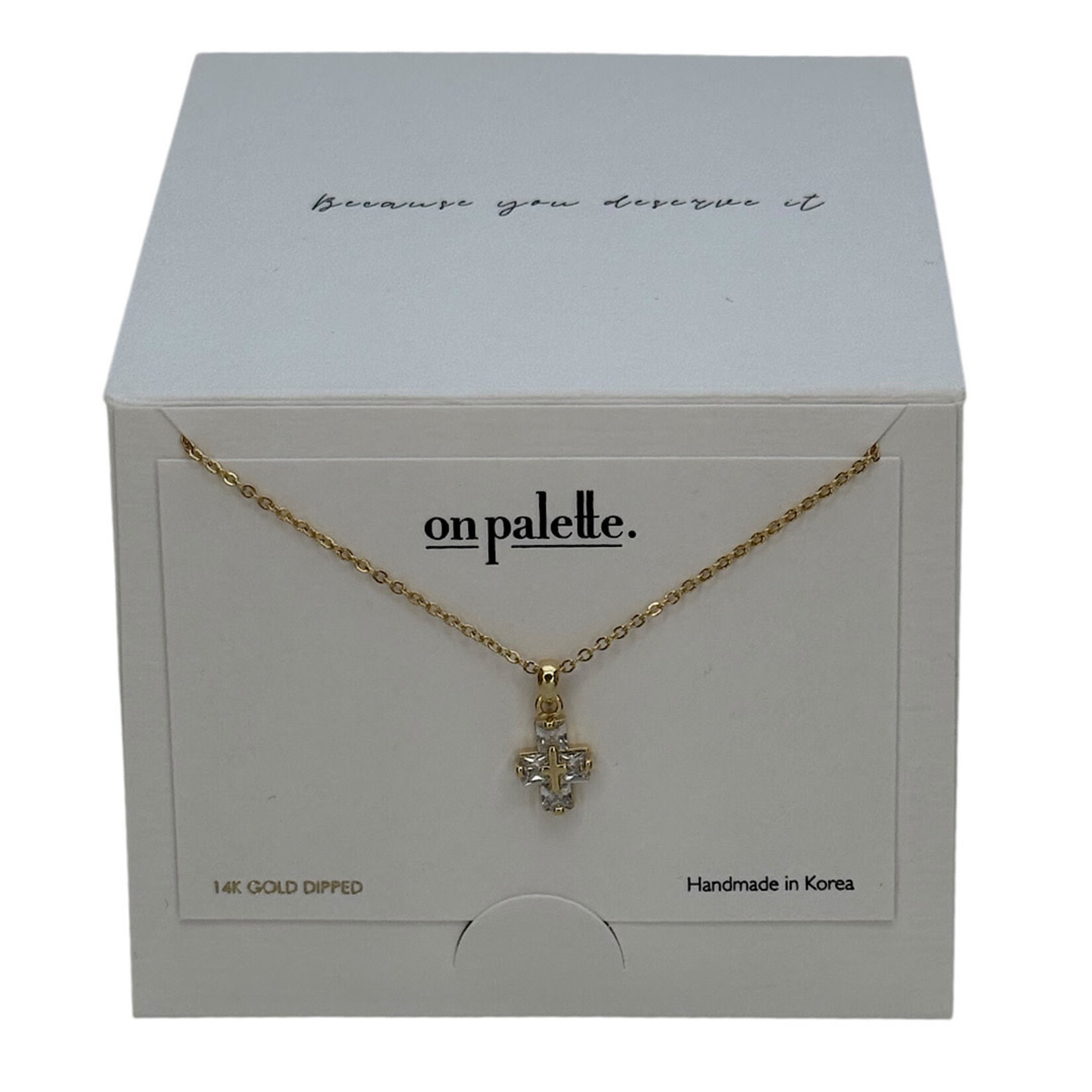 14K Dipped On Palette Carded Necklaces