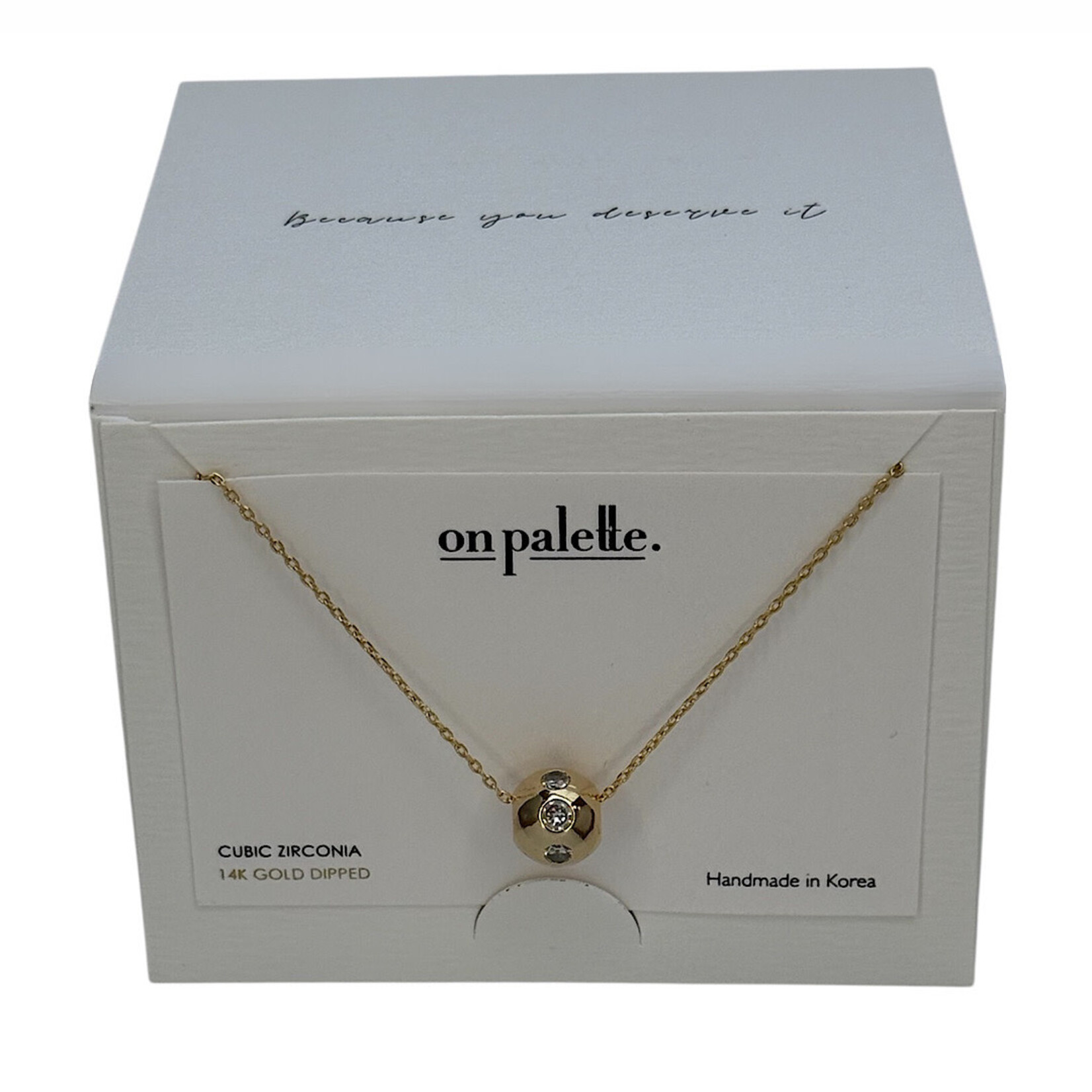 14K Dipped On Palette Carded Necklaces