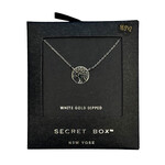 White Gold Dipped Tree of Life Necklace White Gold Dipped Tree of Life Necklace