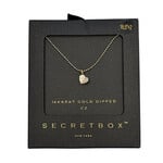 Gold Heart CZ 14K Dipped Necklace