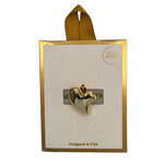 Heart Adjustable 14K Dipped Ring