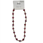 Candy Beaded with Gold Beaded Necklace