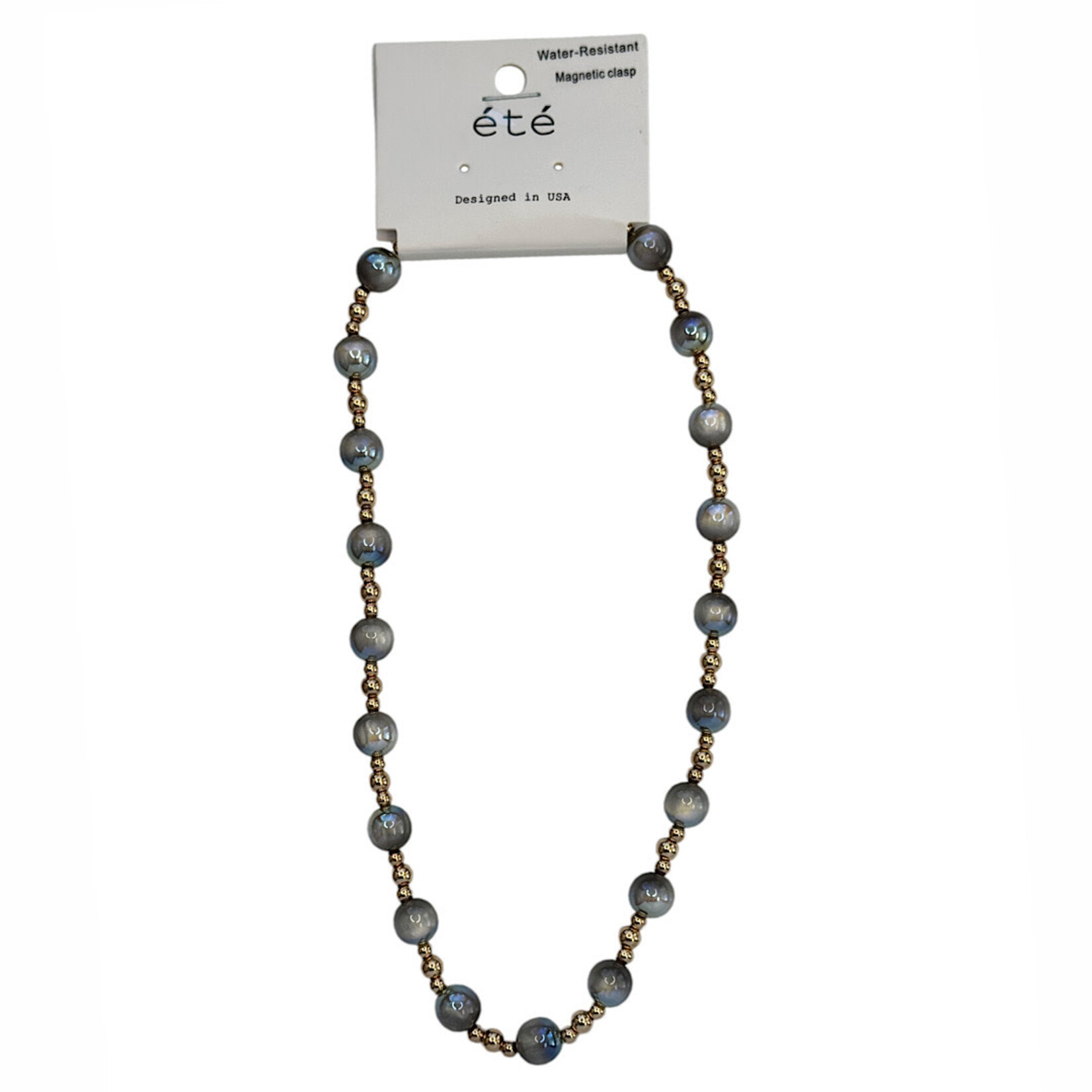 Candy Beaded with Gold Beaded Necklace