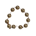 Gold Ball Chain Bracelet Magnetic Clasp