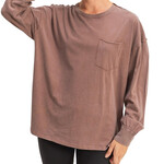 Chestnut Washed Long Sleeve Pocket Tee Chestnut Washed Long Sleeve Pocket Tee