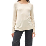 Oatmeal Round-Neck Raglan Sweater