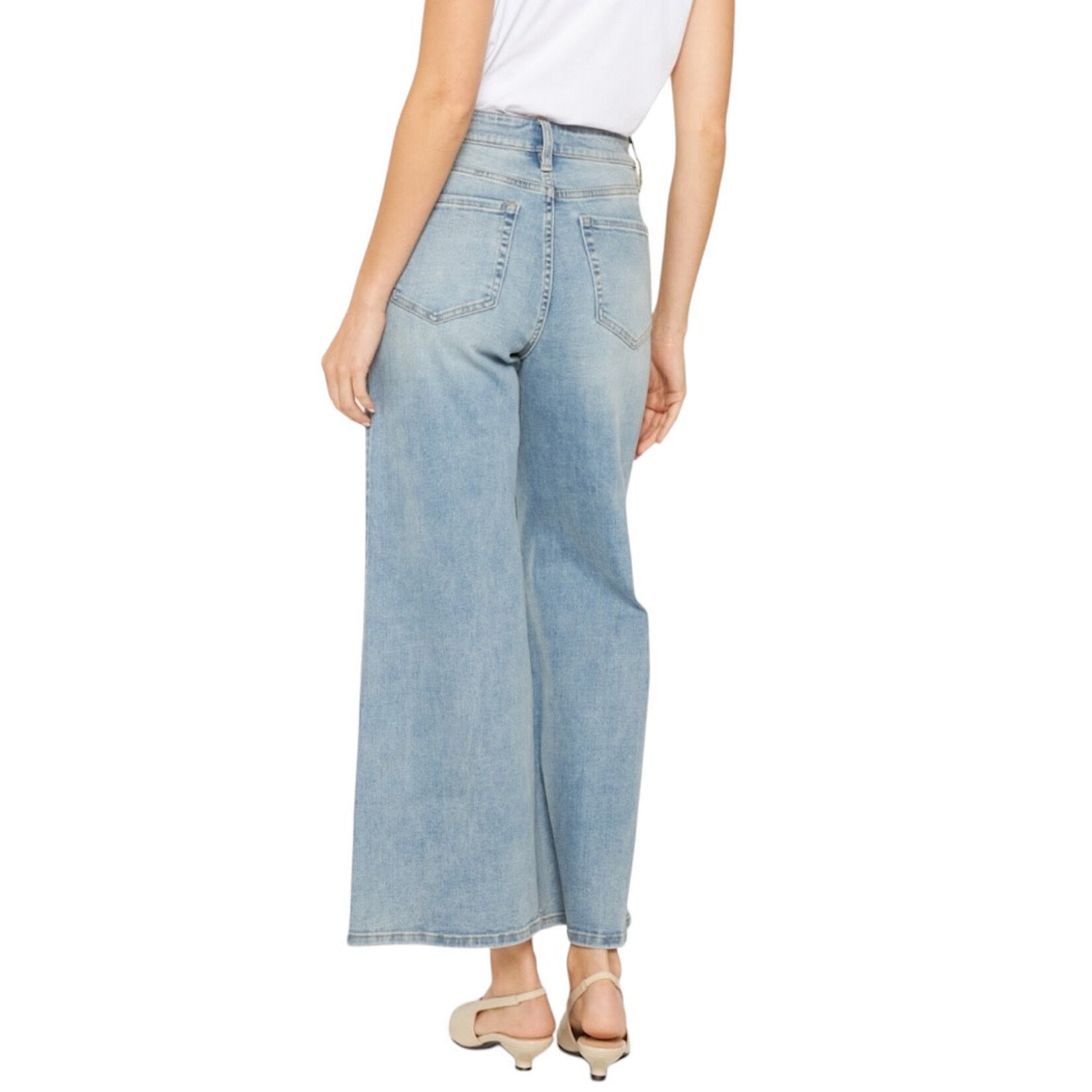 Mica Denim MICA MDP-W3377-A High Rise Super Wide Leg W/Palazzo Crop
