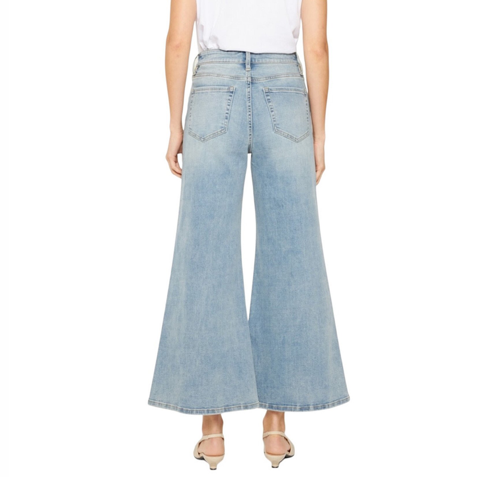 Mica Denim MICA MDP-W3377-A High Rise Super Wide Leg W/Palazzo Crop