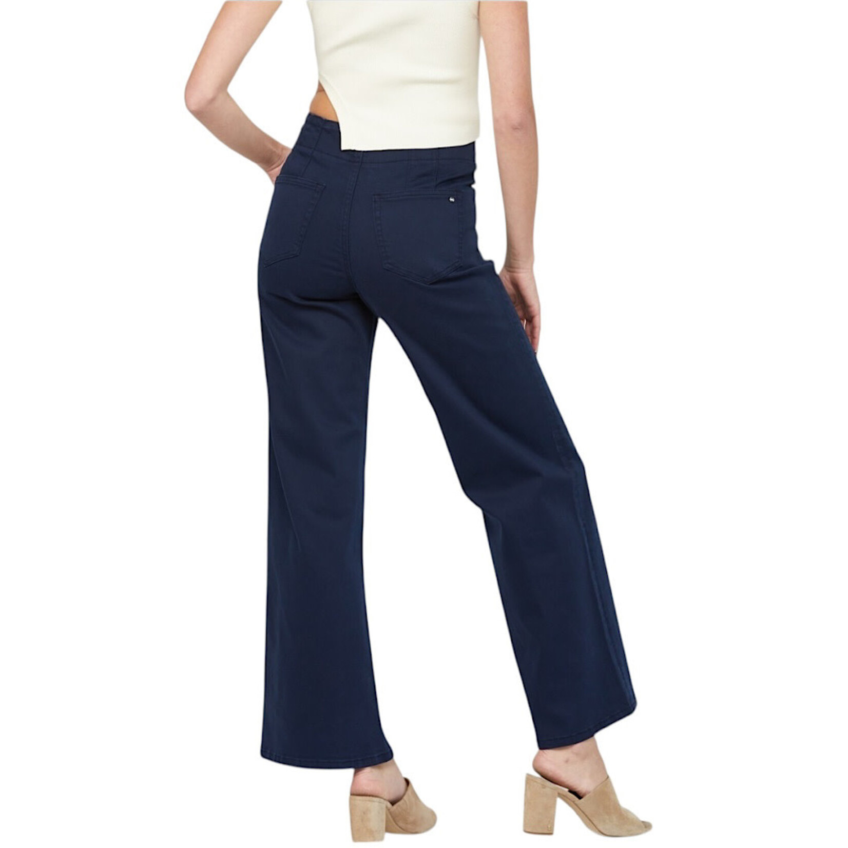Mica Denim MICA MDP-W506DN High RISE Wide Leg Navy Jean