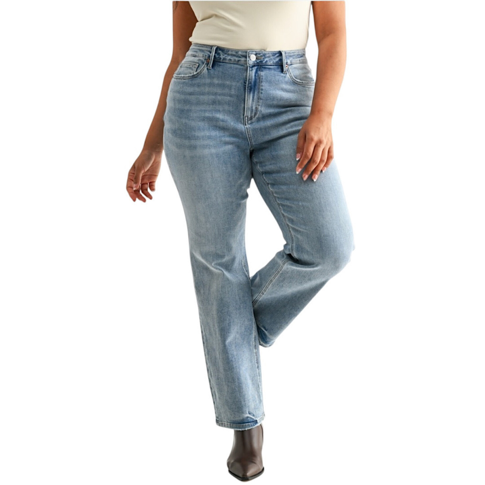 Mica Denim MICA MXP-T3561A High Rise Straight Jeans
