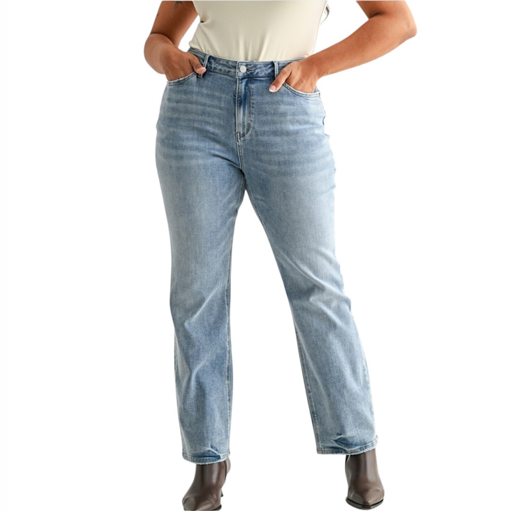 Mica Denim MICA MXP-T3561A High Rise Straight Jeans