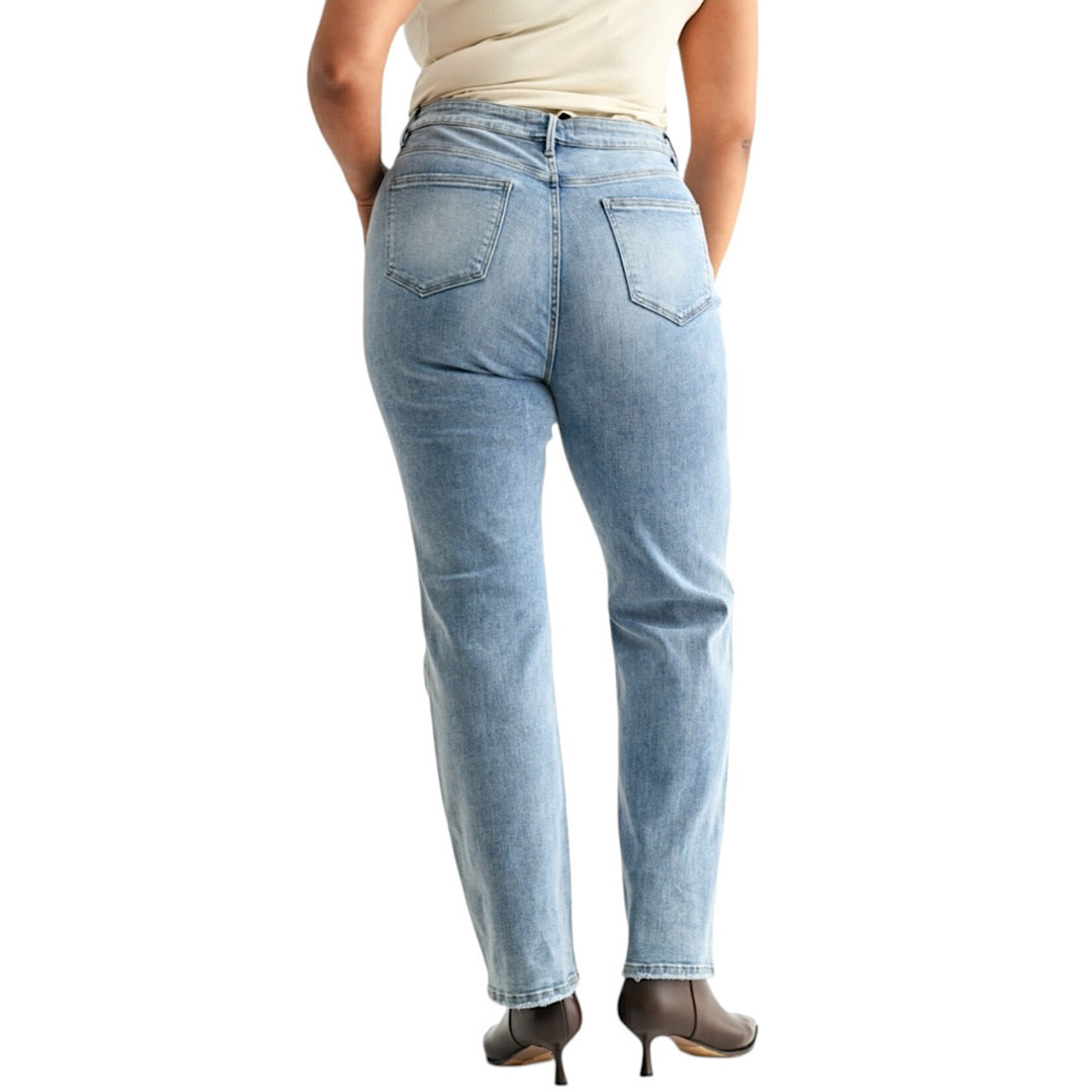 Mica Denim MICA MXP-T3561A High Rise Straight Jeans