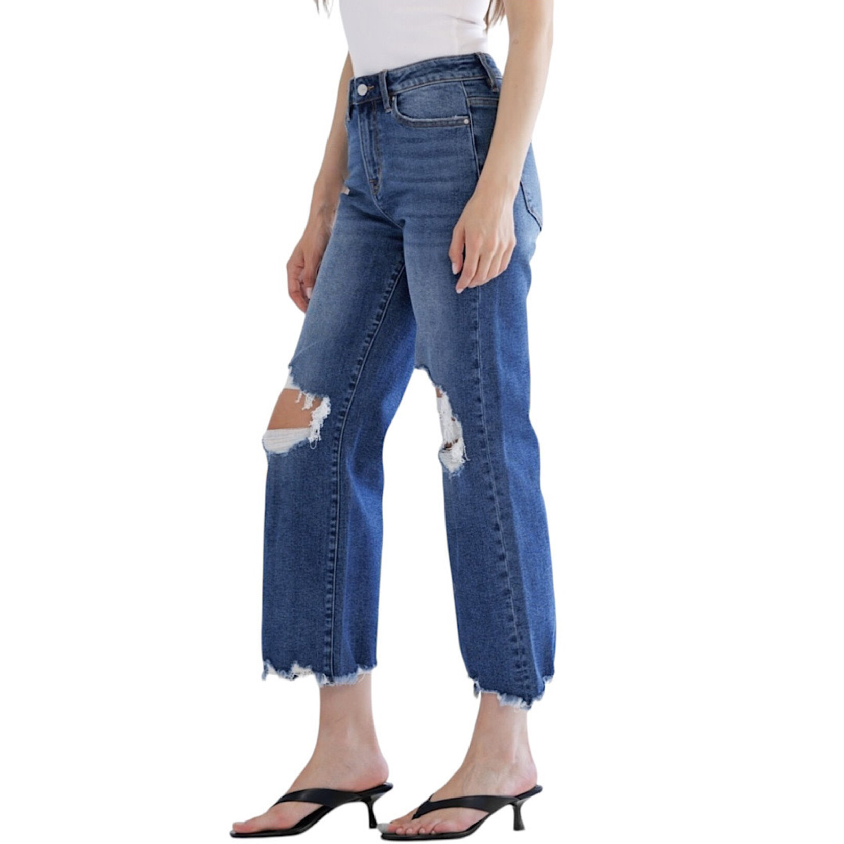 Mica Denim MICA MDP-F3048M 90's Vintage Crop Flare Jean