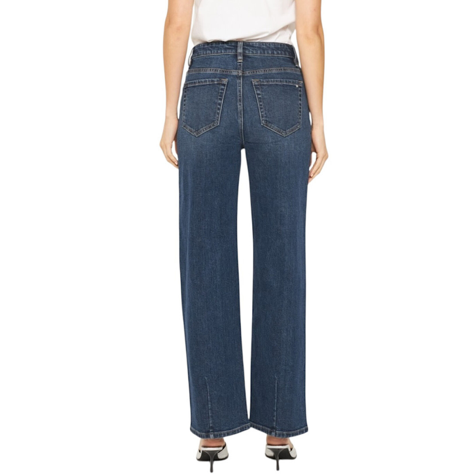 Mica Denim MICA MDP-T3445-B High Rise Loose Fit Straight Leg