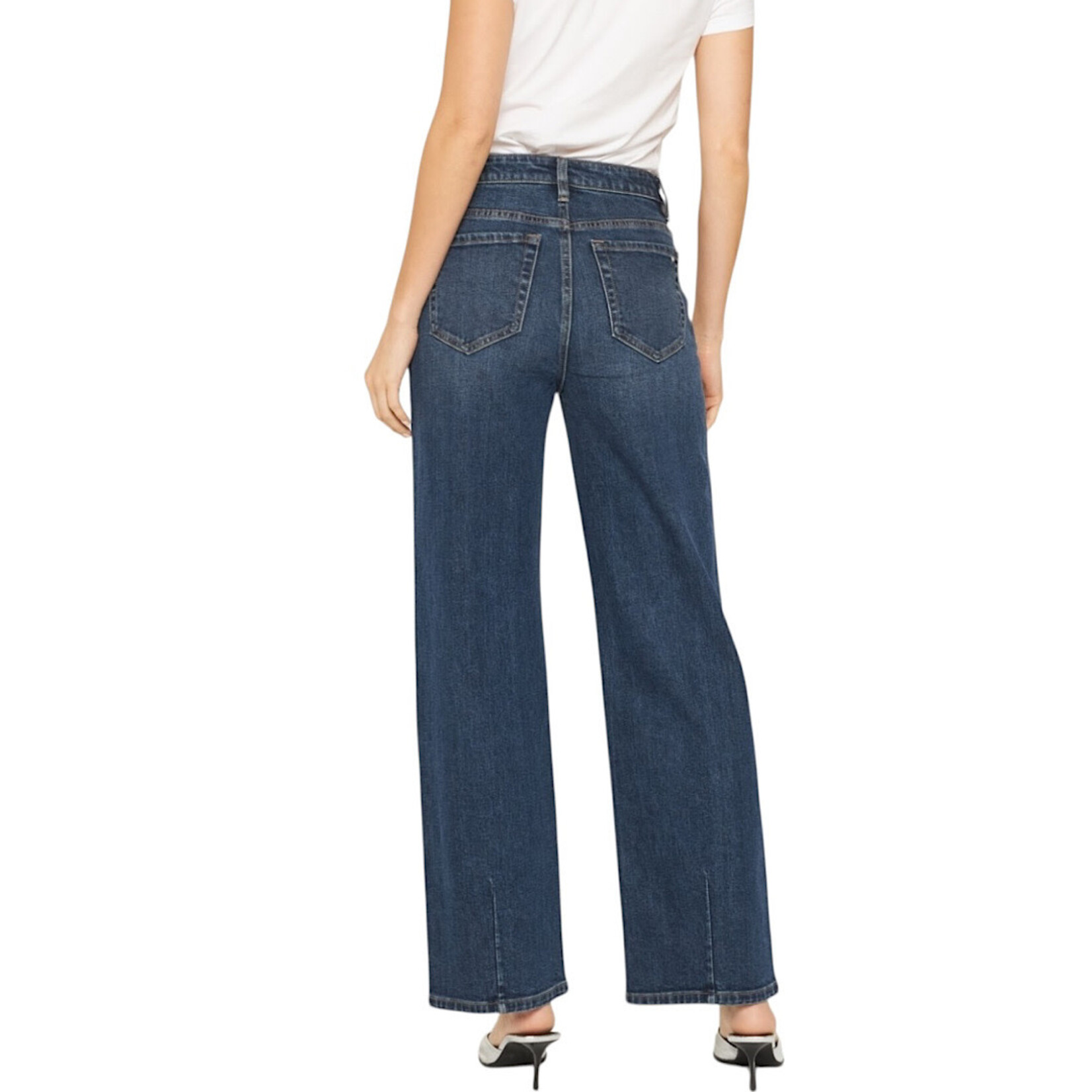 Mica Denim MICA MDP-T3445-B High Rise Loose Fit Straight Leg