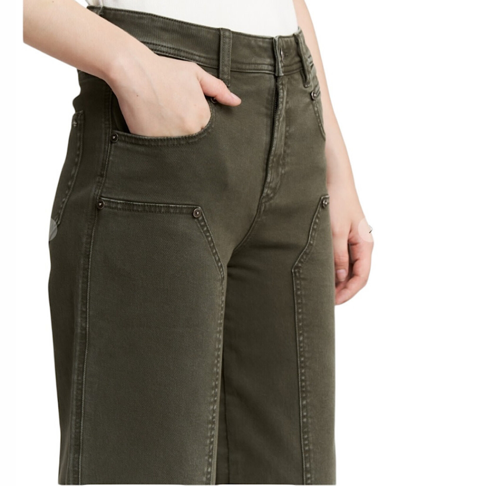 Mica Denim MICA MDP-T3577 H/R Moss Ankle Straight Barrel Jean