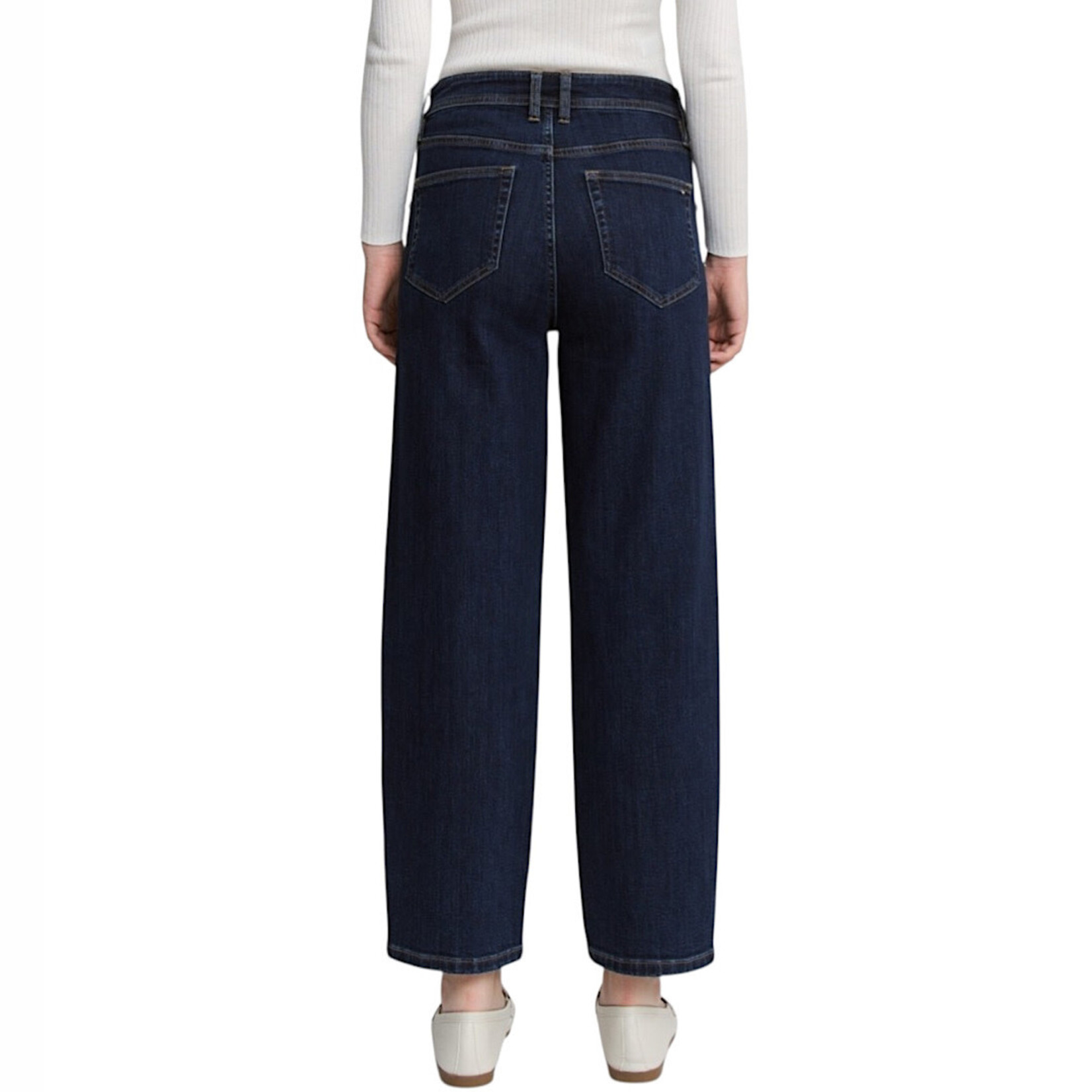 Mica Denim MICA MDP-T3578 High Rise Navy Ankle Straight Barrel Jean