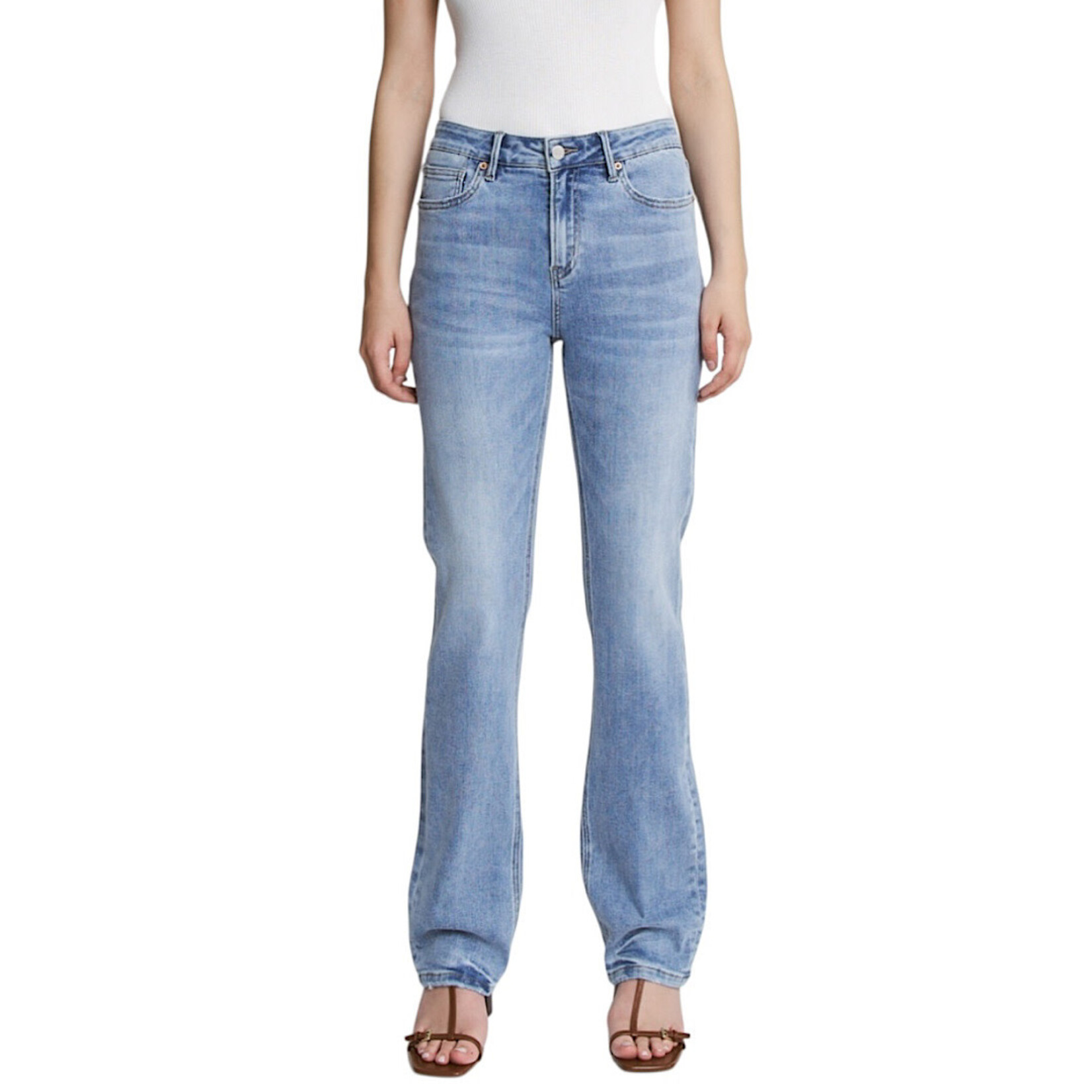 Mica Denim MICA MDP-T3561A High Rise Straight Jeans