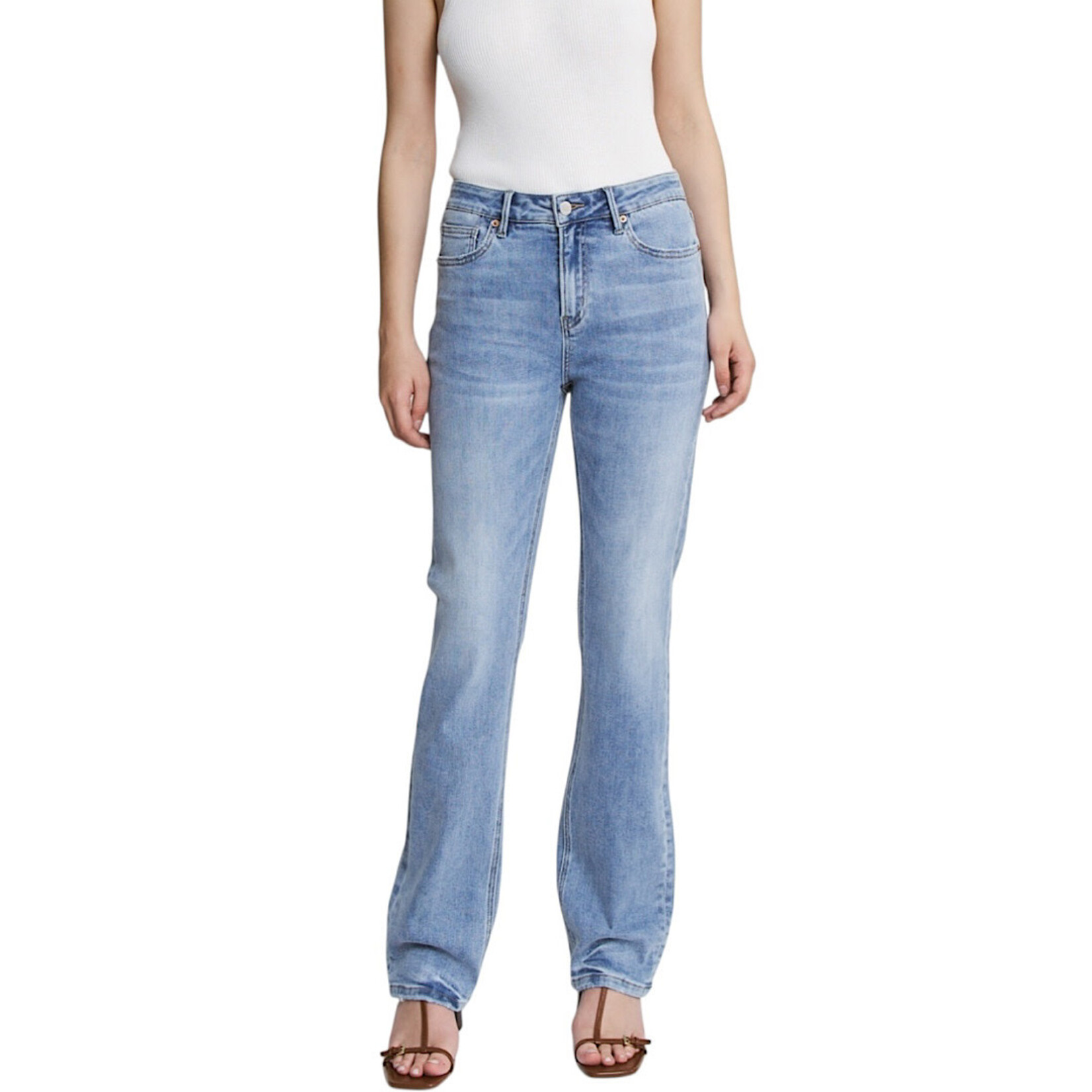 Mica Denim MICA MDP-T3561A High Rise Straight Jeans