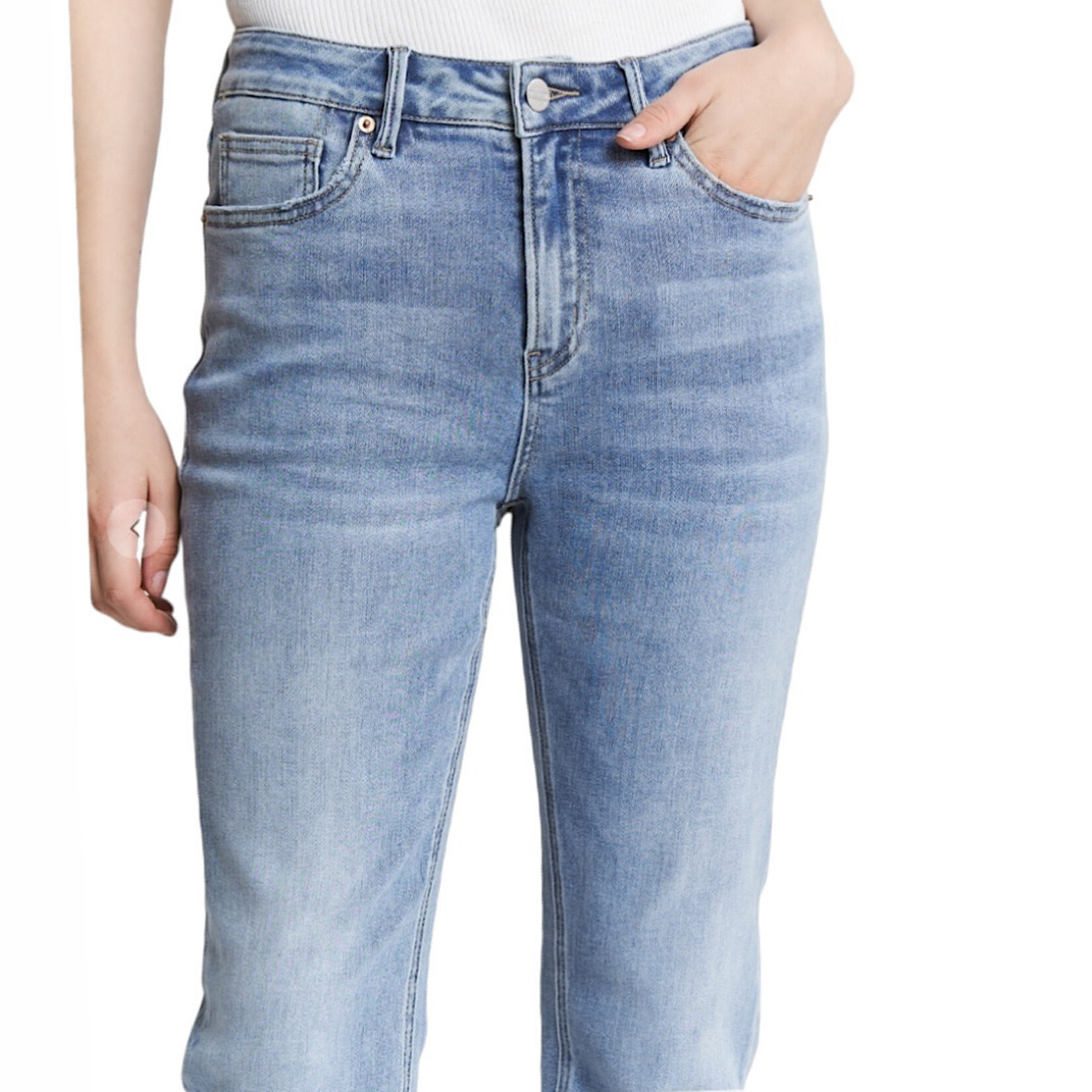 Mica Denim MICA MDP-T3561A High Rise Straight Jeans