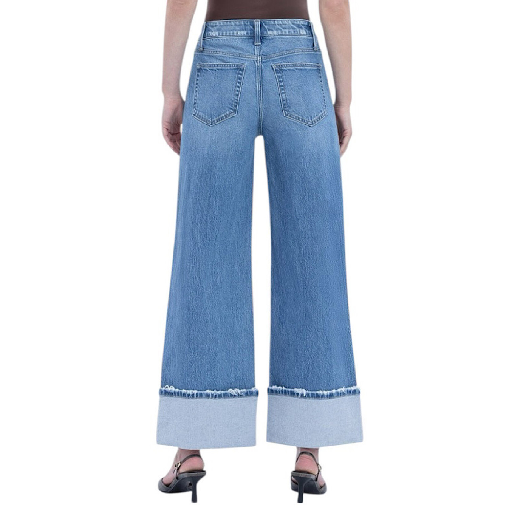 Vervet T6935 High Rise Baggy Wide Leg Jean
