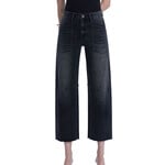 Vervet V3575BK Black Super High Rise Barrel Jeans